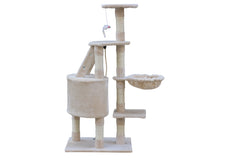 YES4PETS 120 cm Multi level Cat Kitten Scratching Post Tree-Beige Pet Care > Cat Supplies V278-CT120-BEIGE Online Furniture