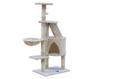 YES4PETS 120 cm Multi level Cat Kitten Scratching Post Tree-Beige Pet Care > Cat Supplies V278-CT120-BEIGE Online Furniture