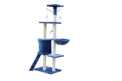 YES4PETS 138cm Cat Scratching Post Tree Post House Tower with Ladder-Blue Pet Care > Cat Supplies V278-CT138-BLUE Online Furniture