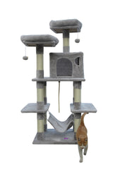 YES4PETS 145 cm Cat Scratching Post Tree Scratcher Pole-Little Grey Pet Care > Cat Supplies V278-CAT-TREE-145-LITTLE-GREY Online Furniture