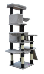 YES4PETS 161 cm  Cat Scratching Post Tree Scratcher Pole-Little Grey Pet Care > Cat Supplies V278-CAT-TREE-161-LITTLE-GREY Online Furniture