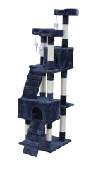 YES4PETS 170cm Cat Scratching Post Tree Post House Tower with Ladder Furniture Grey Pet Care > Cat Supplies V278-CT170-GREY Online Furniture