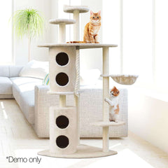 YES4PETS 170cm XL Multi Level Cat Scratching Post Tree Post House Tower-Beige Pet Care > Cat Supplies V278-CT170-CAT-FL05A-BEIGE Online Furniture