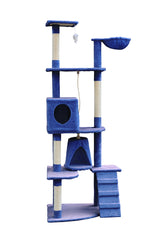 YES4PETS 193cm Cat Scratching Tree Post Sisal Pole Scratching Post Scratcher Tower Condo Blue Pet Care > Cat Supplies V278-CT193-BLUE Online Furniture