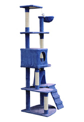 YES4PETS 193cm Cat Scratching Tree Post Sisal Pole Scratching Post Scratcher Tower Condo Blue Pet Care > Cat Supplies V278-CT193-BLUE Online Furniture