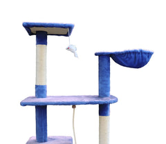 YES4PETS 193cm Cat Scratching Tree Post Sisal Pole Scratching Post Scratcher Tower Condo Blue Pet Care > Cat Supplies V278-CT193-BLUE Online Furniture