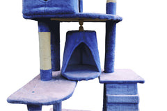 YES4PETS 193cm Cat Scratching Tree Post Sisal Pole Scratching Post Scratcher Tower Condo Blue Pet Care > Cat Supplies V278-CT193-BLUE Online Furniture