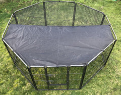 YES4PETS 80 cm Heavy Duty Pet Dog Puppy Cat Rabbit Exercise Playpen Fence With Cover Pet Care > Dog Supplies V278-HPL80-8-BK-COVER Online Furniture