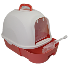 YES4PETS Large Hooded Cat Toilet Litter Box Tray House With Drawer and Scoop Red Pet Care > Cat Supplies V278-MSP-009T-RED Online Furniture