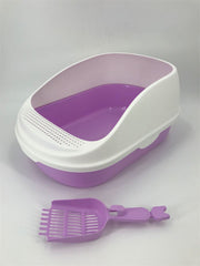 YES4PETS Large Portable Cat Toilet Litter Box Tray House with Scoop Purple Pet Care > Cat Supplies V278-MSP-0003-PURPLE Online Furniture