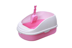 YES4PETS Medium Portable Cat Toilet Litter Box Tray with Scoop Pink Pet Care > Cat Supplies V278-MSP-0002-PINK Online Furniture