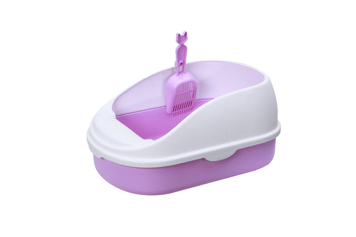 YES4PETS Medium Portable Cat Toilet Litter Box Tray with Scoop Purple Pet Care > Cat Supplies V278-MSP-0002-PURPLE Online Furniture