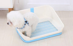 YES4PETS Medium Portable Dog Potty Training Tray Pet Puppy Toilet Trays Loo Pad Mat With Wall Blue Pet Care > Dog Supplies V278-BP301-PET-POTTY-BLUE Online Furniture