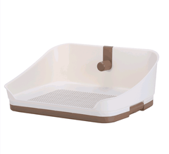 YES4PETS Medium Portable Dog Potty Training Tray Pet Puppy Toilet Trays Loo Pad Mat With Wall Brown Pet Care > Dog Supplies V278-BP301-PET-POTTY-BROWN Online Furniture