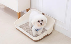 YES4PETS Medium Portable Dog Potty Training Tray Pet Puppy Toilet Trays Loo Pad Mat With Wall Brown Pet Care > Dog Supplies V278-BP301-PET-POTTY-BROWN Online Furniture