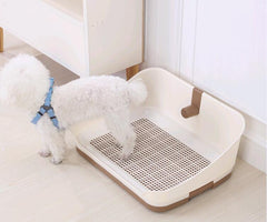 YES4PETS Medium Portable Dog Potty Training Tray Pet Puppy Toilet Trays Loo Pad Mat With Wall Brown Pet Care > Dog Supplies V278-BP301-PET-POTTY-BROWN Online Furniture