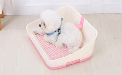 YES4PETS Medium Portable Dog Potty Training Tray Pet Puppy Toilet Trays Loo Pad Mat With Wall Pink Pet Care > Dog Supplies V278-BP301-PET-POTTY-PINK Online Furniture