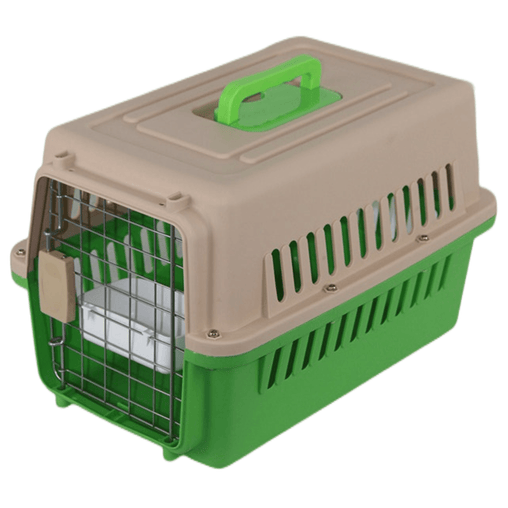 YES4PETS New Medium Dog Cat Rabbit Crate Pet Airline Carrier Cage With Bowl & Tray Green Pet Care > Dog Supplies V278-FC-610-W-BOWL-TRAY-GREEN Online Furniture