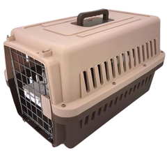 YES4PETS New Medium Dog Cat Rabbit Crate Pet Carrier Cage With Bowl & Tray Brown Pet Care > Dog Supplies V278-FC-610-W-BOWL-TRAY-BROWN Online Furniture