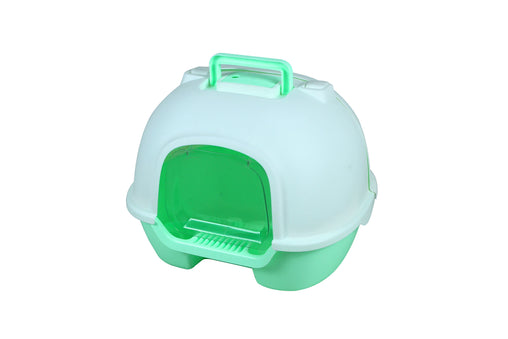 YES4PETS Portable Hooded Cat Kitten Toilet Litter Box Tray House with Handle and Scoop Green Pet Care > Cat Supplies V278-MSP-0006-GREEN Online Furniture