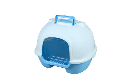 YES4PETS Portable Hooded Cat Toilet Litter Box Tray House with Handle and Scoop Blue Pet Care > Cat Supplies V278-MSP-0006-BLUE Online Furniture