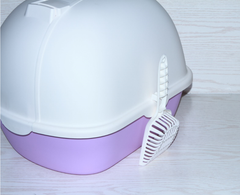 YES4PETS Portable Hooded Cat Toilet Litter Box Tray House with Handle, Scoop and Charcoal Filter Purple Pet Care > Cat Supplies V278-MSP-0006-PURPLE Online Furniture