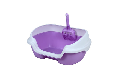 YES4PETS Small Portable Cat Kitten Rabbit Toilet Litter Box Tray with Scoop Purple Pet Care > Cat Supplies V278-MSP-0001-PURPLE Online Furniture