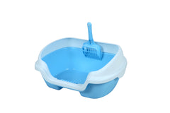 YES4PETS Small Portable Cat Rabbit Toilet Litter Box Tray with Scoop Blue Pet Care > Cat Supplies V278-MSP-0001-BLUE Online Furniture