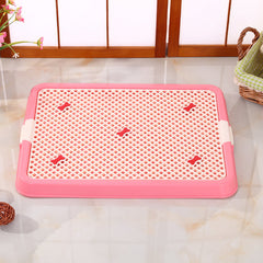 YES4PETS Small Portable Dog Potty Training Tray Pet Puppy Toilet Trays Loo Pad Mat Pink Pet Care > Dog Supplies V278-BP130-S-POTTY-WALL-PINK Online Furniture