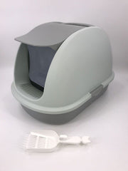 YES4PETS XL Portable Hooded Cat Toilet Litter Box Tray House w Charcoal Filter and Scoop Grey Pet Care > Cat Supplies V278-MSP-0008-GREY Online Furniture
